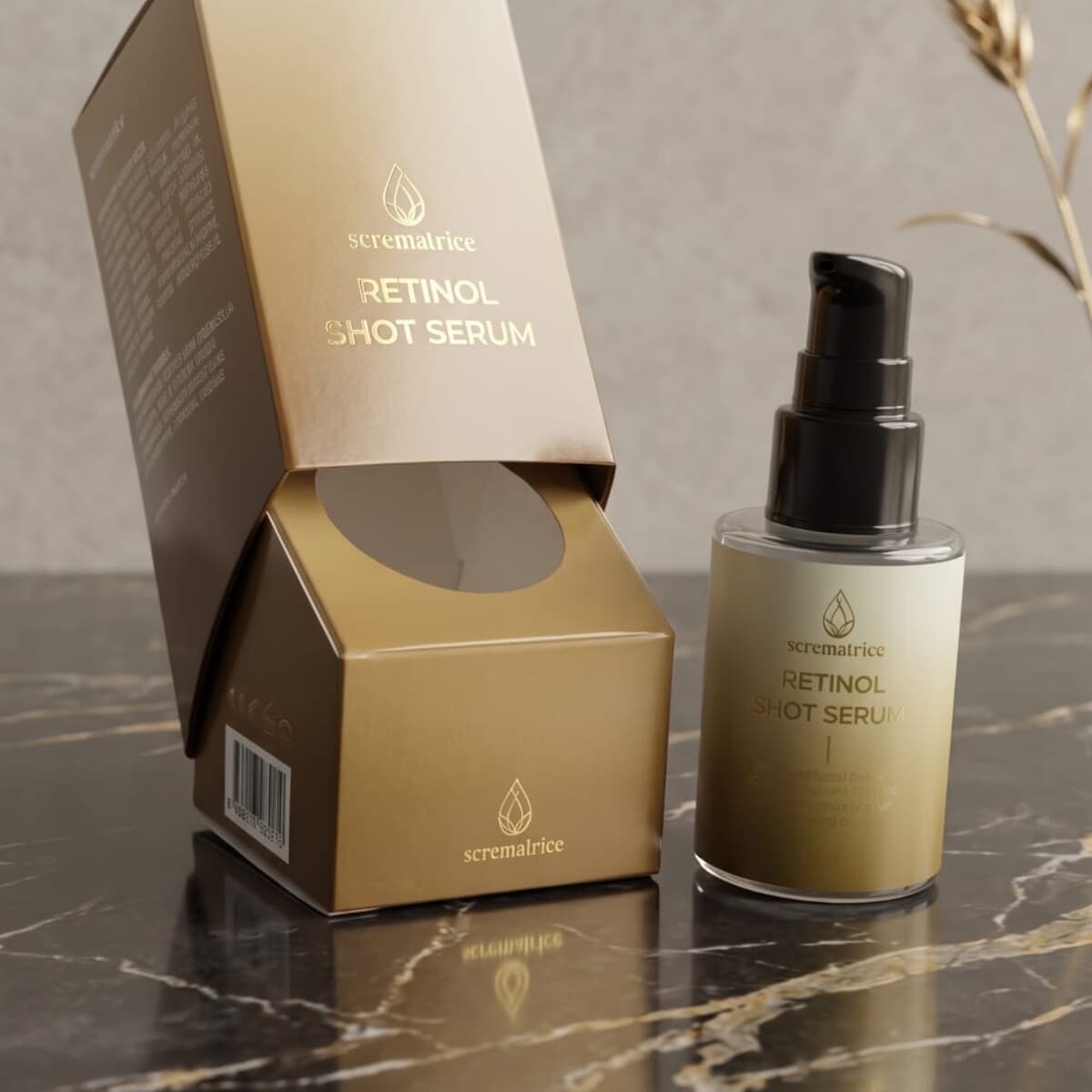 Retinol Shot Serum — makro ayrıntı